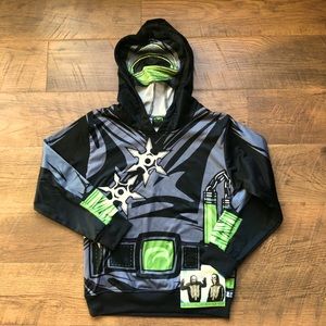 NWT Boys’ Ninja Costume Hoodie Size Medium 8 M